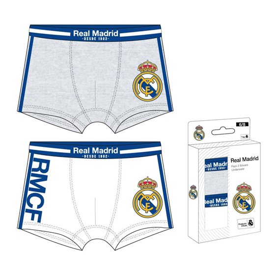 Pack Boxer Single Jersey 2 Piezas Real Madrid Cerdá T04/05-T08/10: 5,5,5