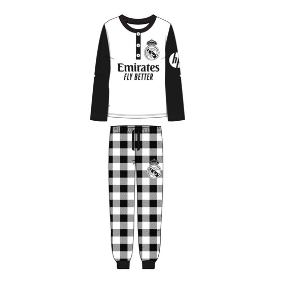 Pijama Largo Single Jersey Real Madrid Cerdá xs-xxl: 1,2,2,2,2,1
