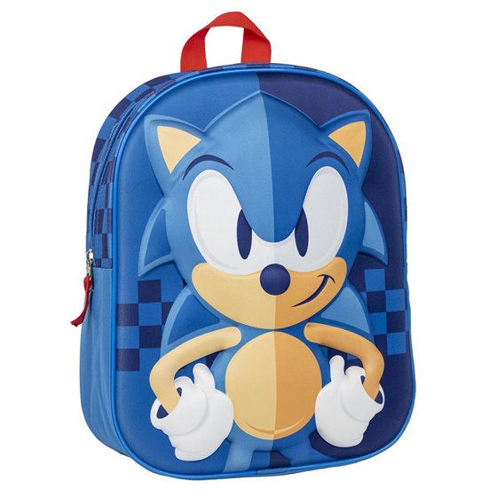 Mochila Infantil 3D Sonic Cerdá 25.0 x 31.0 x 10.0 cm.