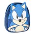 Mochila Guarderia Personaje Peluche Sonic Cerdá 18.0 x 22.0 x 8.0 cm.