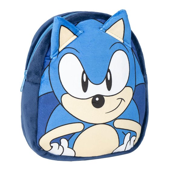 Mochila Guarderia Personaje Peluche Sonic Cerdá 18.0 x 22.0 x 8.0 cm.