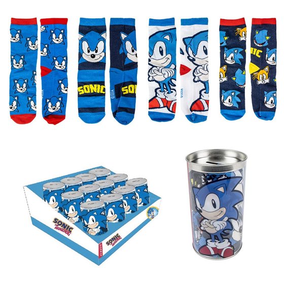 Pack Calcetines 4 Piezas Sonic Cerdá T.27/30-T.35/38: 4,4,4