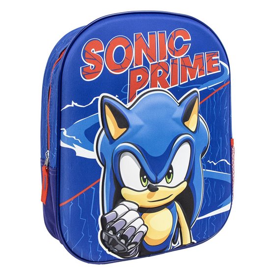 Mochila Infantil 3D Sonic Prime Cerdá 26.0 x 31.0 x 10.0 cm.