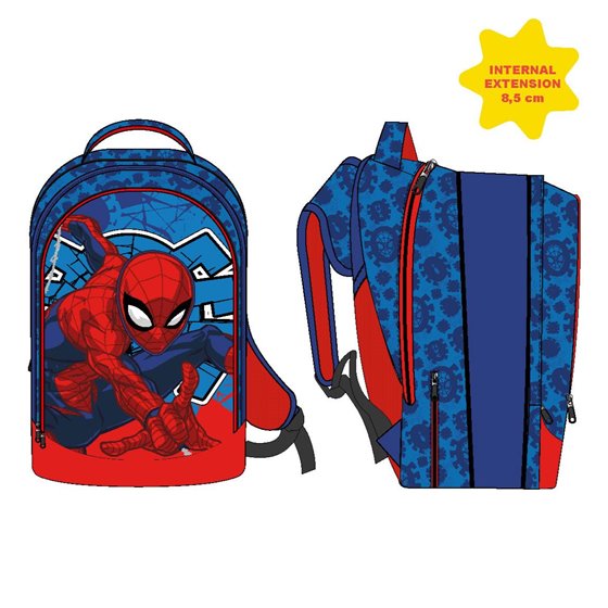 Mochila Escolar Mediana 41 cm. Spiderman Cerdá 31.0 x 14.0 x 41.0 cm.