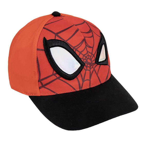 Gorra Visera Curva Aplicaciones Spiderman Cerdá T53C:53 cm.