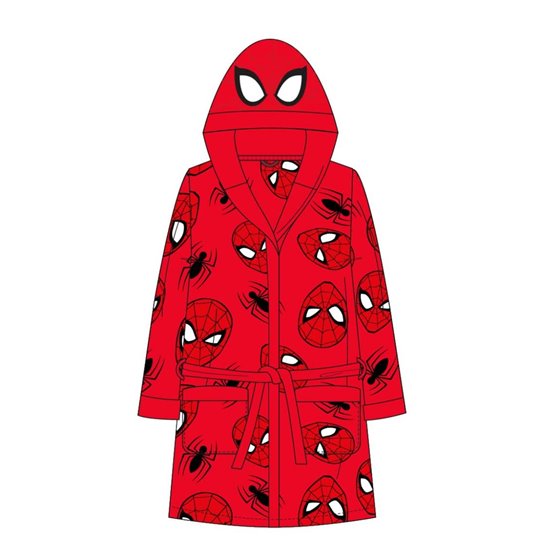 Batín Coral Fleece Aplicaciones Spiderman Cerdá 3 Años-8 Años: 2,3,3,3,1