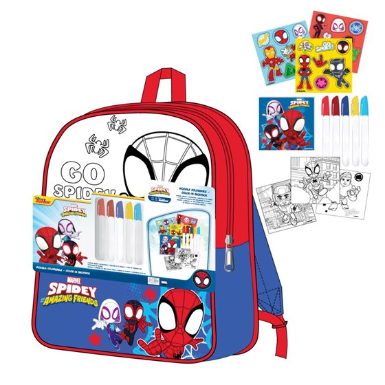 Diy Set Mochila Spidey Cerdá 30.0 x 38.0 x 14.0 cm.