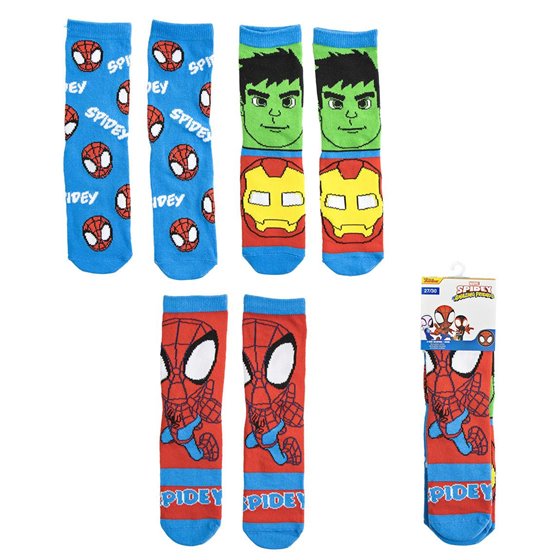 Pack Calcetines 3 Piezas Spidey Cerdá T.23/26-T.27/30: 6,6