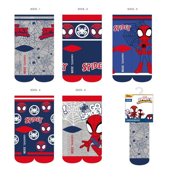 Pack Calcetines Niño Spidey Cerdá T.23/26-T.31/34: 4,4,4