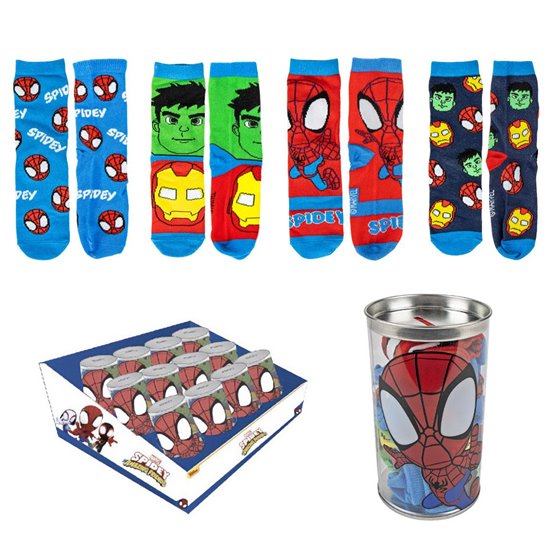 Pack Calcetines 4 Piezas Spidey Cerdá T.23/26-T.27/30: 6,6