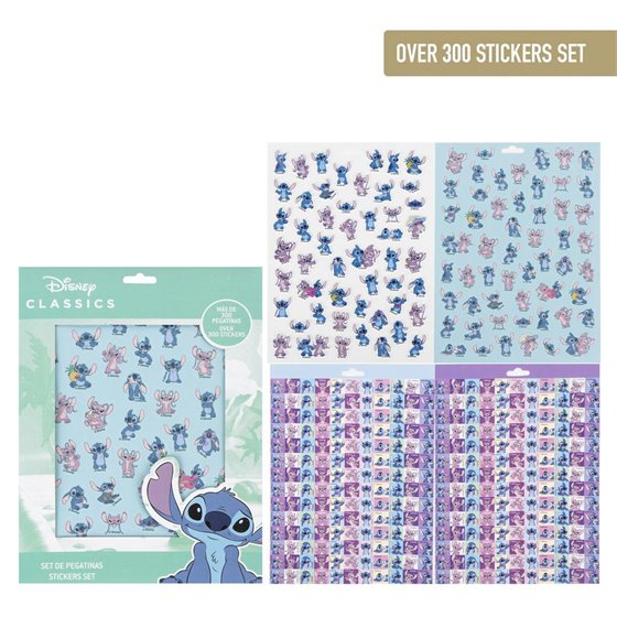 Pack Pegatinas Stitch Cerdá 18.0 x 25.0 x 0.1 cm.