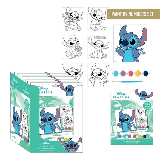 Set De Papelería Coloreable Stitch Cerdá 22.6 x 29.8 x 1.0 cm.