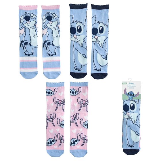 Pack Calcetines 3 Piezas Stitch Cerdá T.27/30-T.35/38: 4,4,4