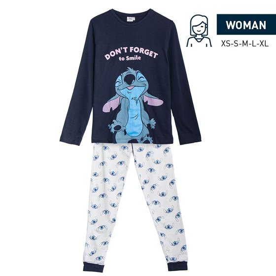 Pijama Largo Single Jersey Stitch Cerdá xs-xl: 2,3,3,2,2
