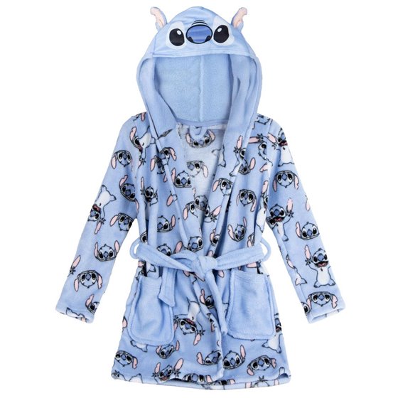 Batín Coral Fleece Aplicaciones Stitch Cerdá 6 Años-14 Años: 1,2,3,3,1