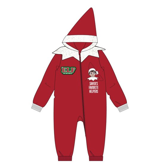 Pijama Dormilón Coral Fleece Aplicaciones The Elf Cerdá 4 Años-10 Años: 1,2,4,2,1