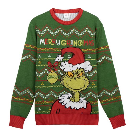 Jersey Punto Navideño The Grinch Cerdá xs-xxl: 1,2,2,2,2,1