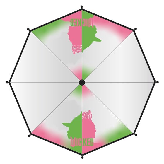 Paraguas Manual Poe Adulto Wicked Cerdá T297:60 cm.