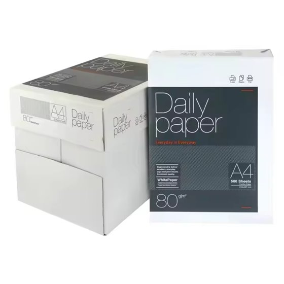 Papel Daily Paper 80 g. Din-A4 Paquete x500 Hojas 20 Cajas (100 paquetes)