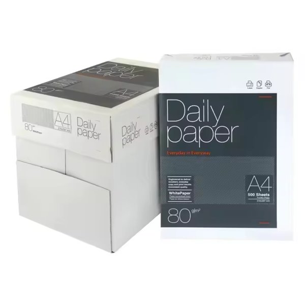 Papel Daily Paper 80 g. Din-A4 Paquete x500 Hojas 20 Cajas (100 paquetes)
