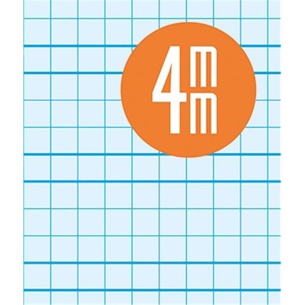 Bloc Espiral ERIGGAN Tapa Cartón Pauta Lamela Folio 80 Hojas 4 mm.