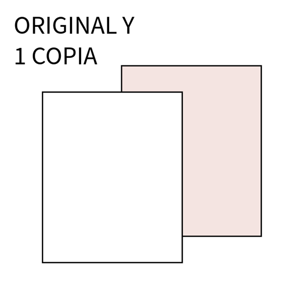 Talonario LOAN Facturas 8º Apaisado Duplicado T-67 50 Hojas de Original y 1 Copia Rosa