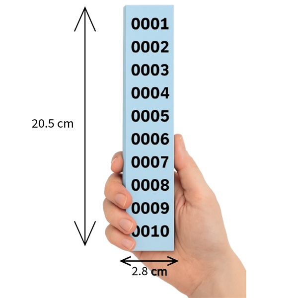 Tiras Rifa LOAN Números 1 al 3.000