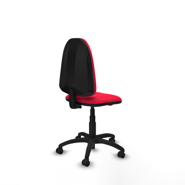 Aýna CP bali rojo sin brazos base poliamida ruedas engomadas 50mm
