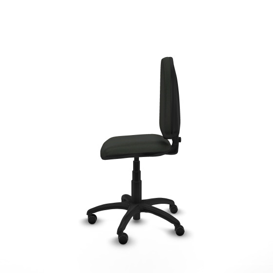 Aýna CP bali negro sin brazos base poliamida ruedas engomadas 50mm