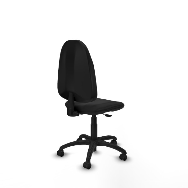 Algarra CP similpiel negro  base poliamida ruedas engomadas 50mm