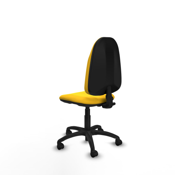 Algarra CP similpiel amarillo  base poliamida ruedas nailon 50mm