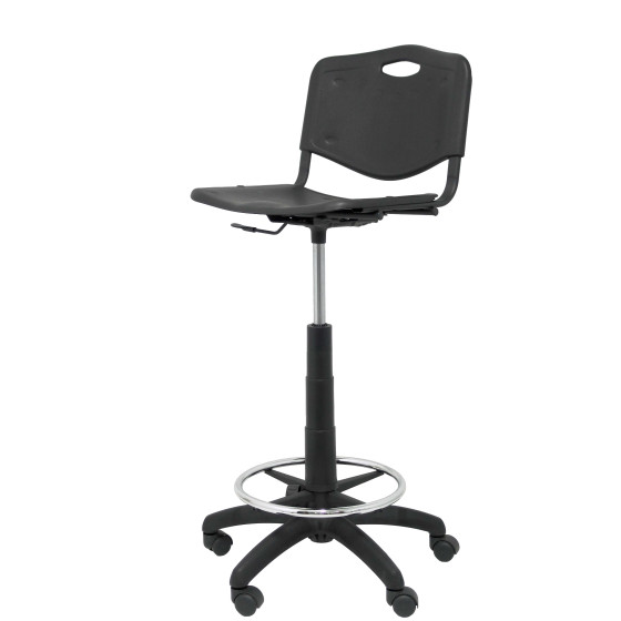 Taburete Robledo PVC negro