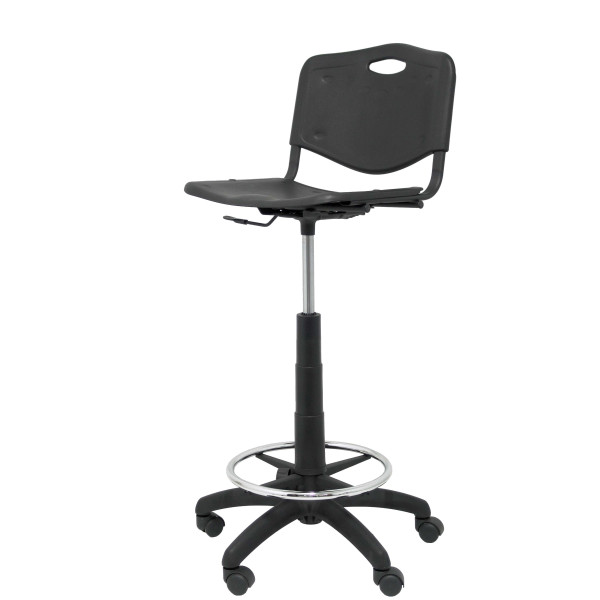 Taburete Robledo PVC negro
