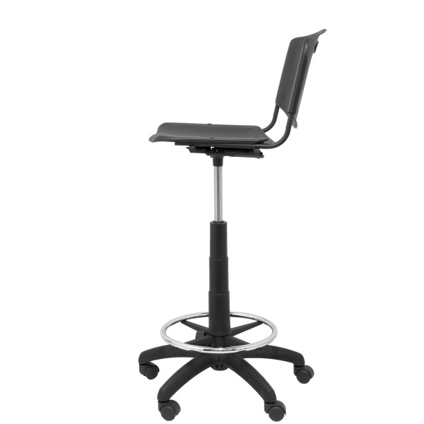 Taburete Robledo PVC negro
