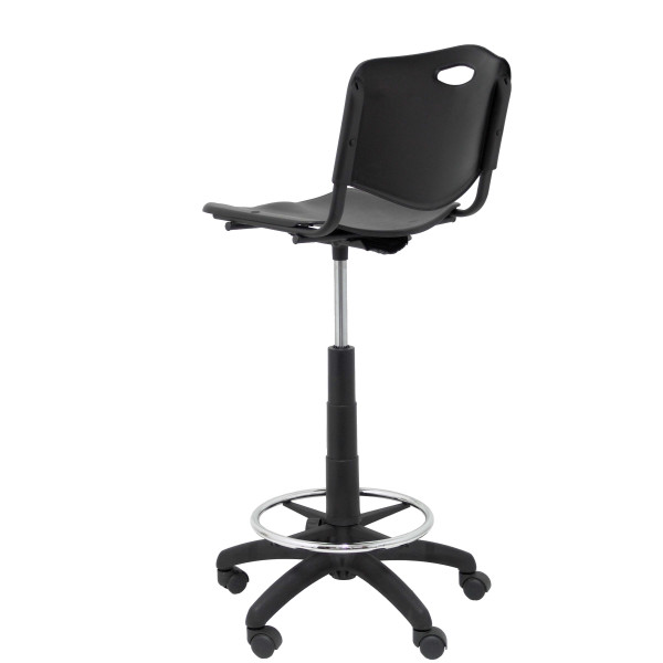 Taburete Robledo PVC negro