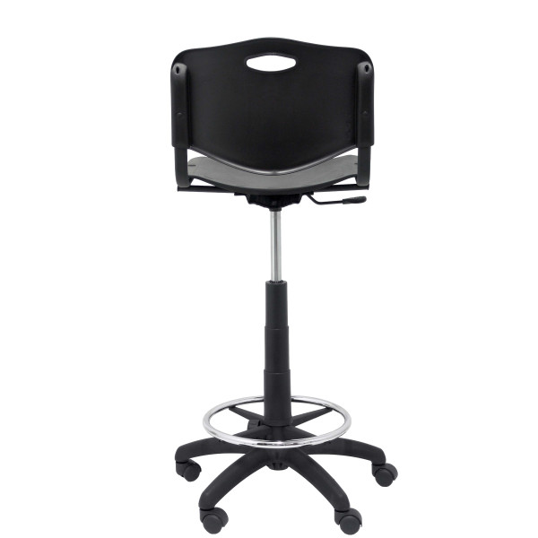 Taburete Robledo PVC negro