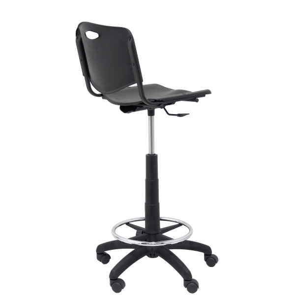 Taburete Robledo PVC negro