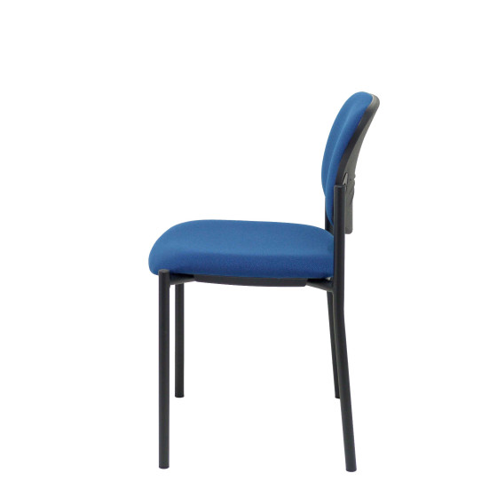 Silla fija Styl bali azul marino chasis negro