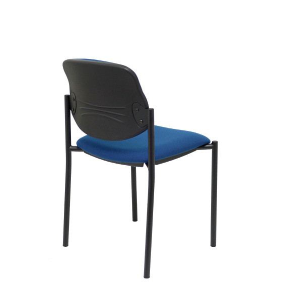 Silla fija Styl bali azul marino chasis negro