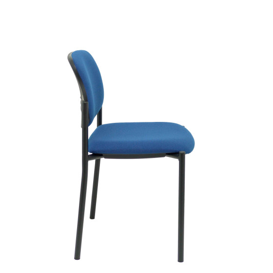 Silla fija Styl bali azul marino chasis negro