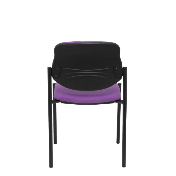 Silla fija Styl bali lila chasis negro