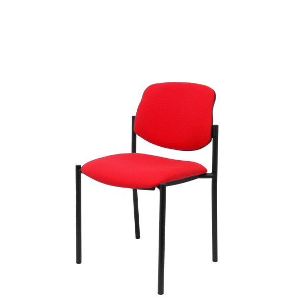 Silla fija Styl bali rojo chasis negro