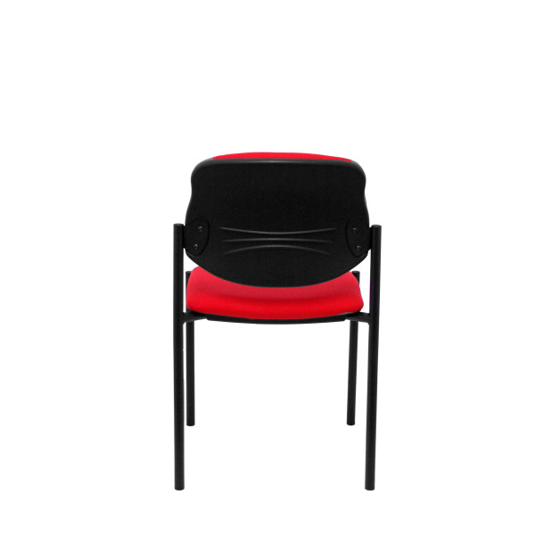 Silla fija Styl bali rojo chasis negro
