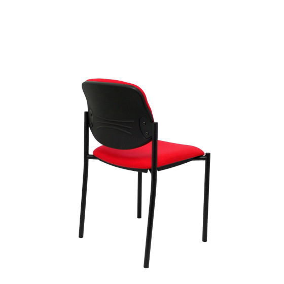Silla fija Styl bali rojo chasis negro