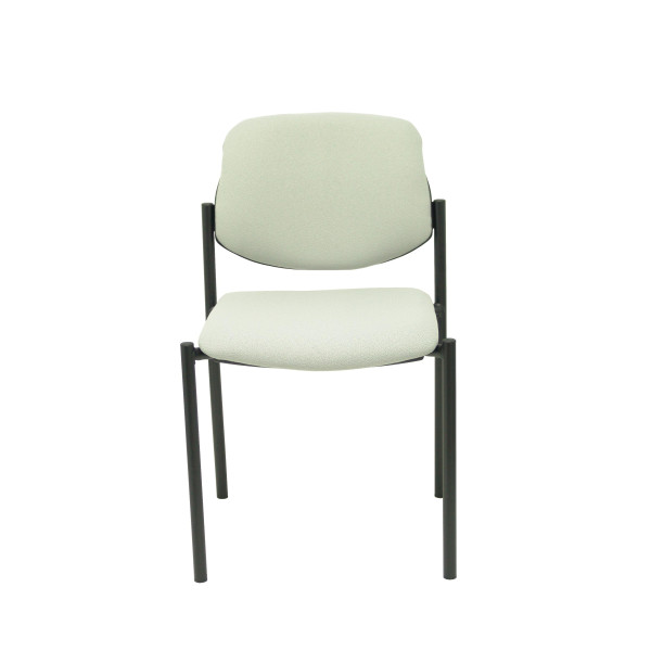 Silla fija Styl bali gris claro chasis negro