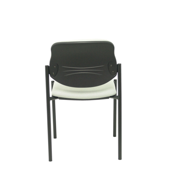 Silla fija Styl bali gris claro chasis negro