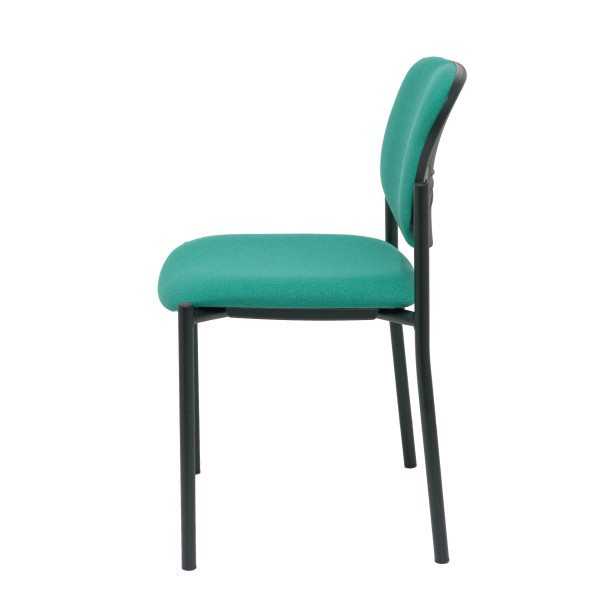 Silla fija Styl bali verde esmeralda chasis negro