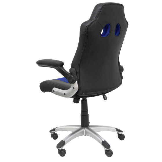 Silla gaming Talave similpiel negro y azul