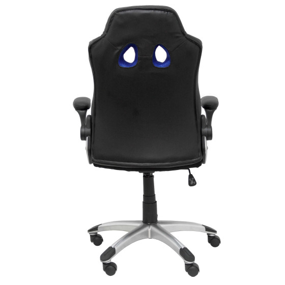 Silla gaming Talave similpiel negro y azul
