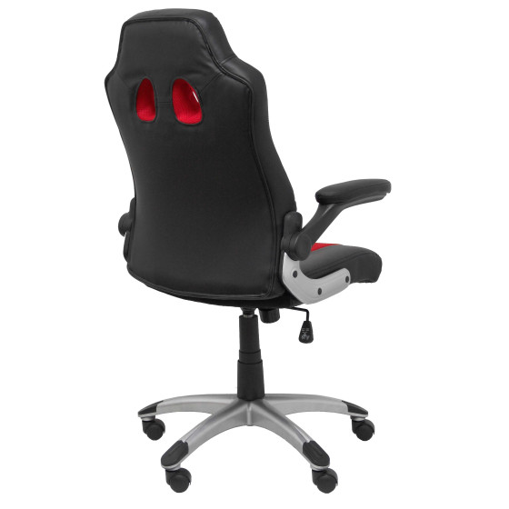 Silla gaming Talave similpiel negro y rojo.